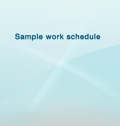 Sample work schedule